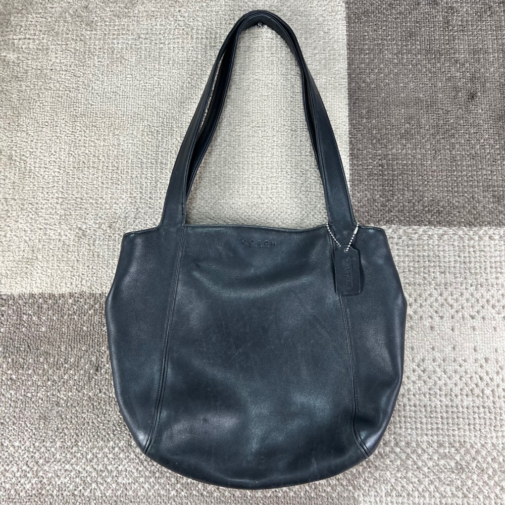 Coach Vintage Black Lexington Leather Shoulder Bag Tote 4181